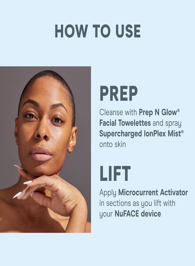 نوفيس مناديل NuFACE Prep-N-Glow للوجه - مناديل 2 في 1 لإزالة المكياج وتقشيره وتنظيفه، مناديل سفر للوجه بحمض الهيالورونيك لترطيب البشرة وتفتيحها للحصول على بشرة متألقة - 5 مناديل مغلفة بشكل فردي - Image 5